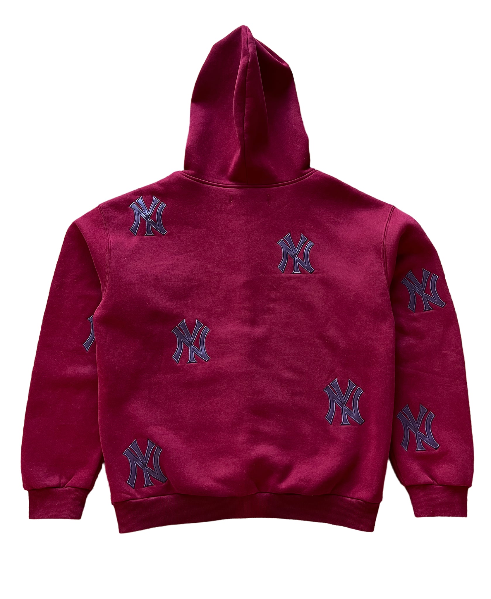 NY Patch Hoodie - Maroon
