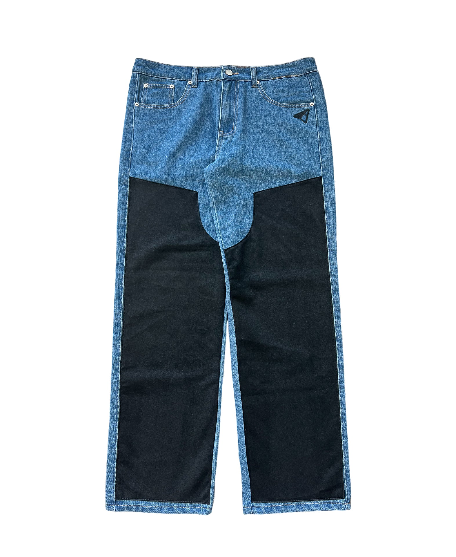 Suede Chap Jeans - Blue