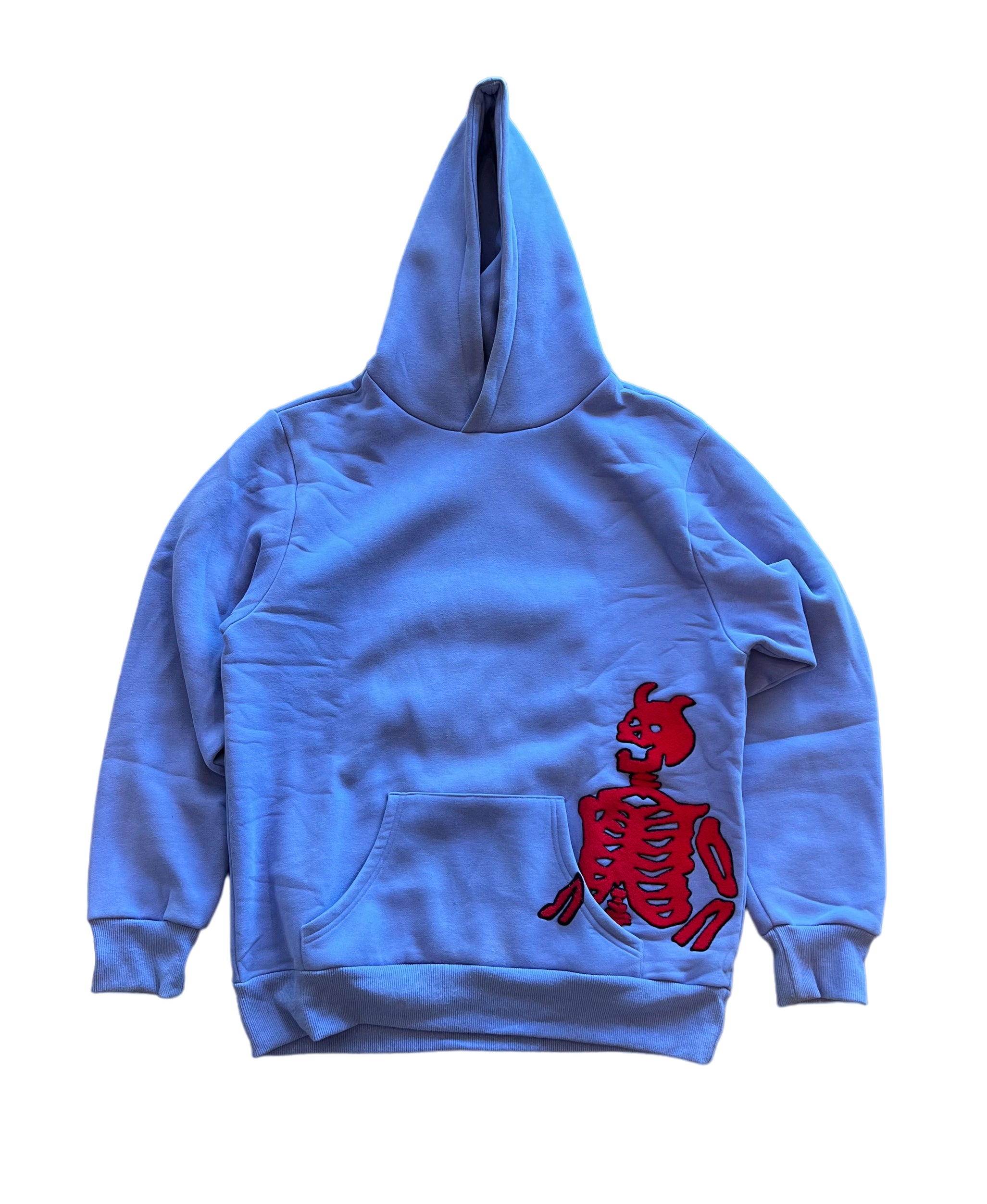 Global Lavender Skeleton Hoodie Abstractbyjules