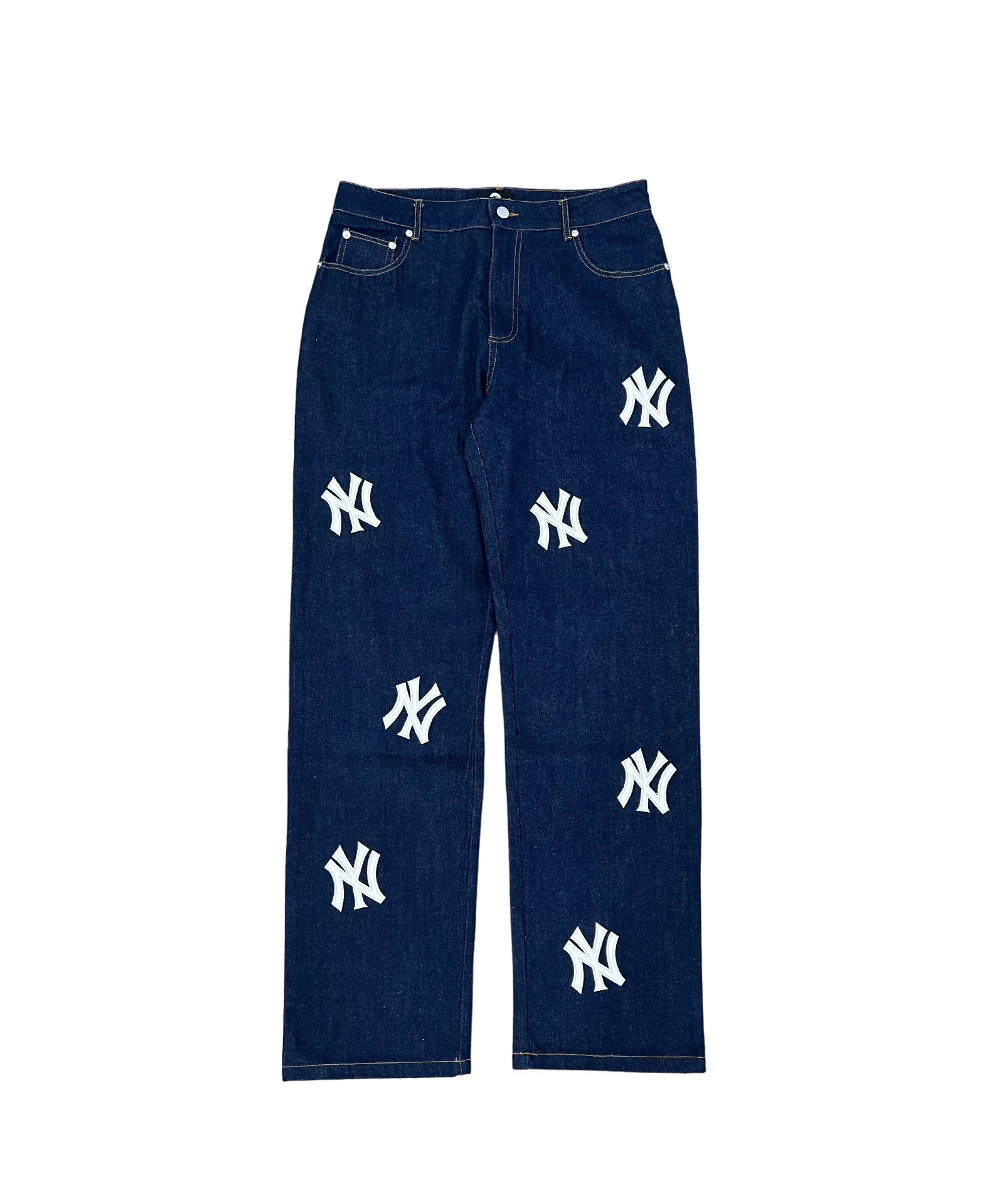 New York Patch Jeans - Navy ABSTRACTBYJULES –