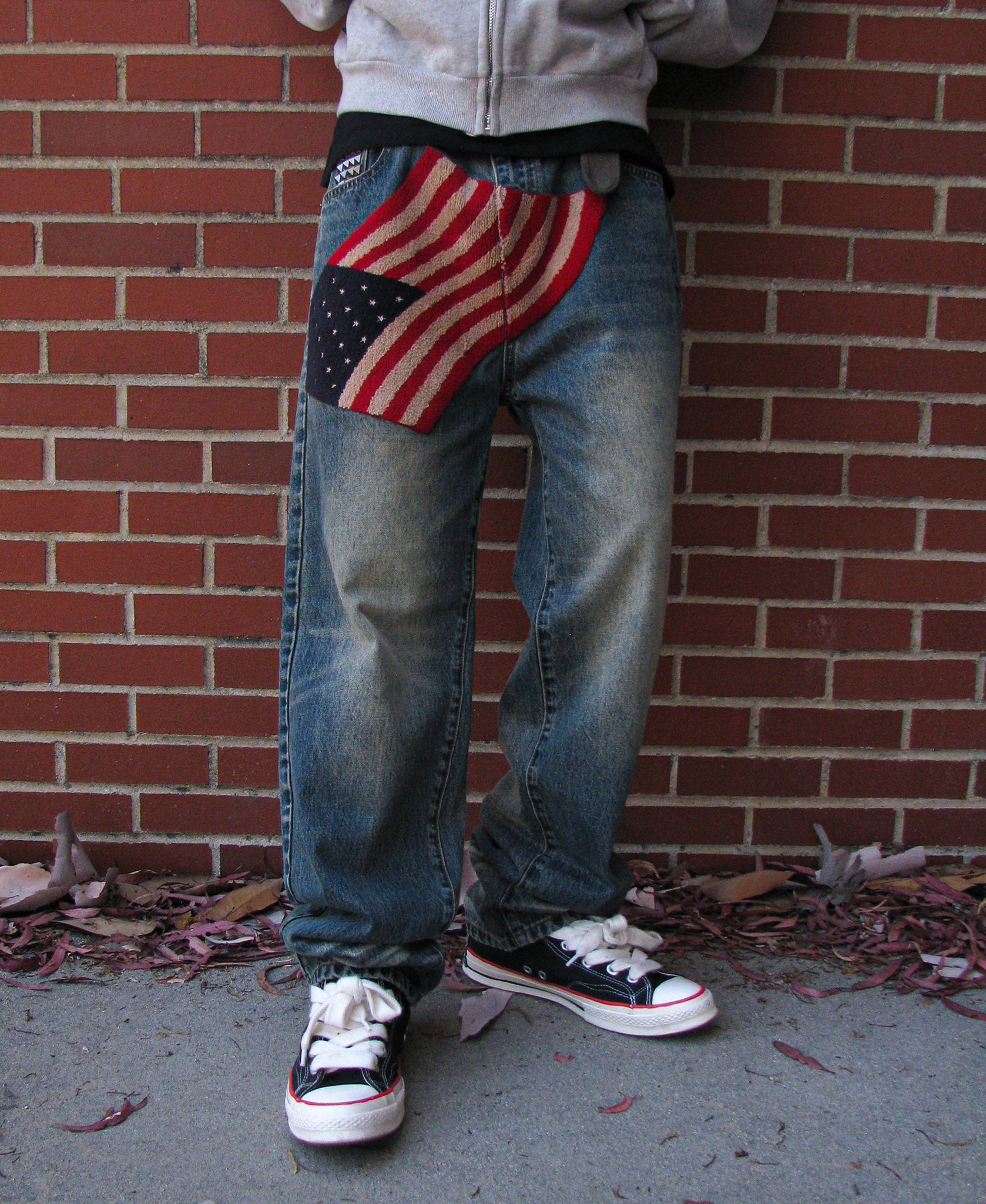 '75 Patch Jeans - Blue