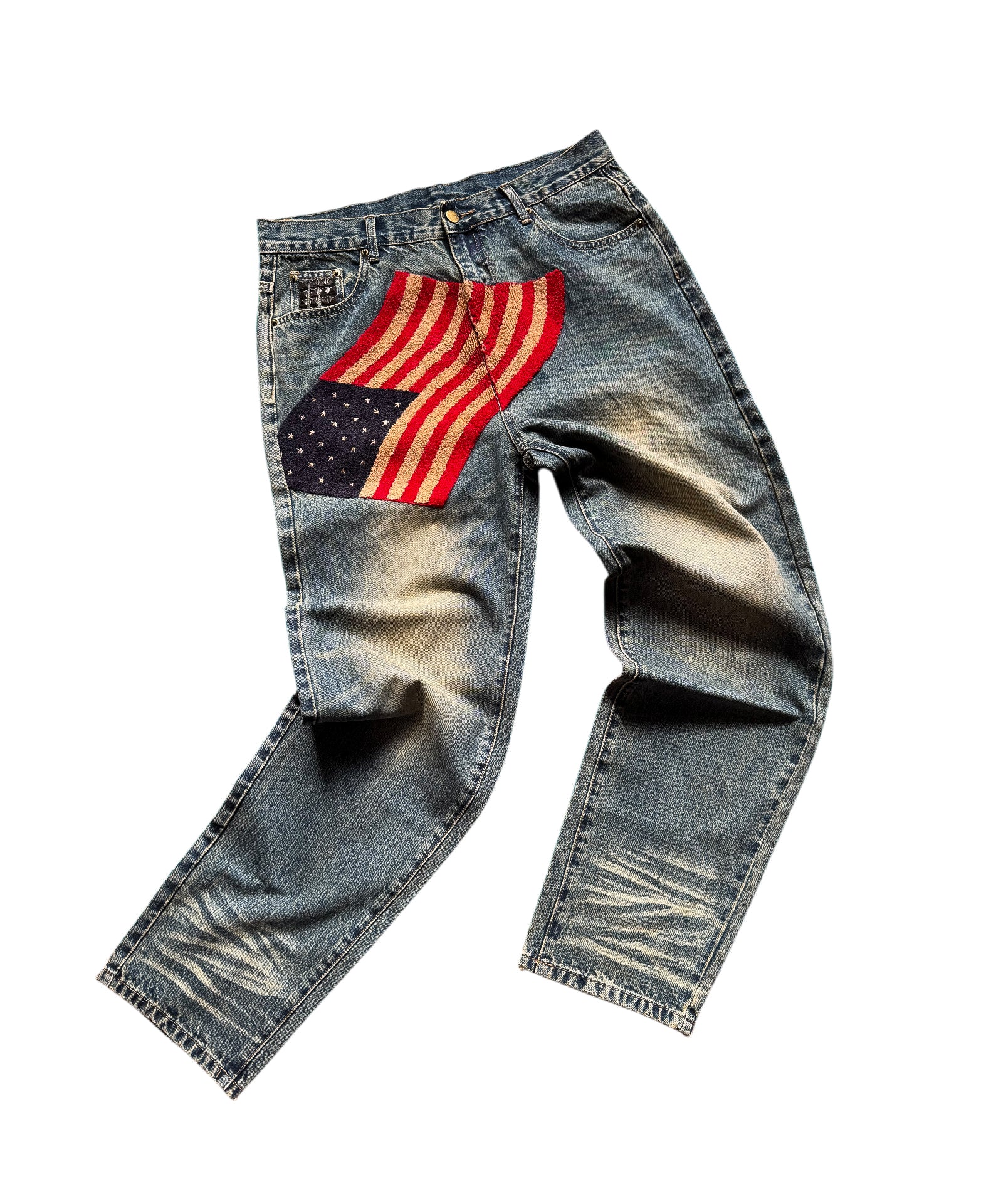'75 Patch Jeans - Blue