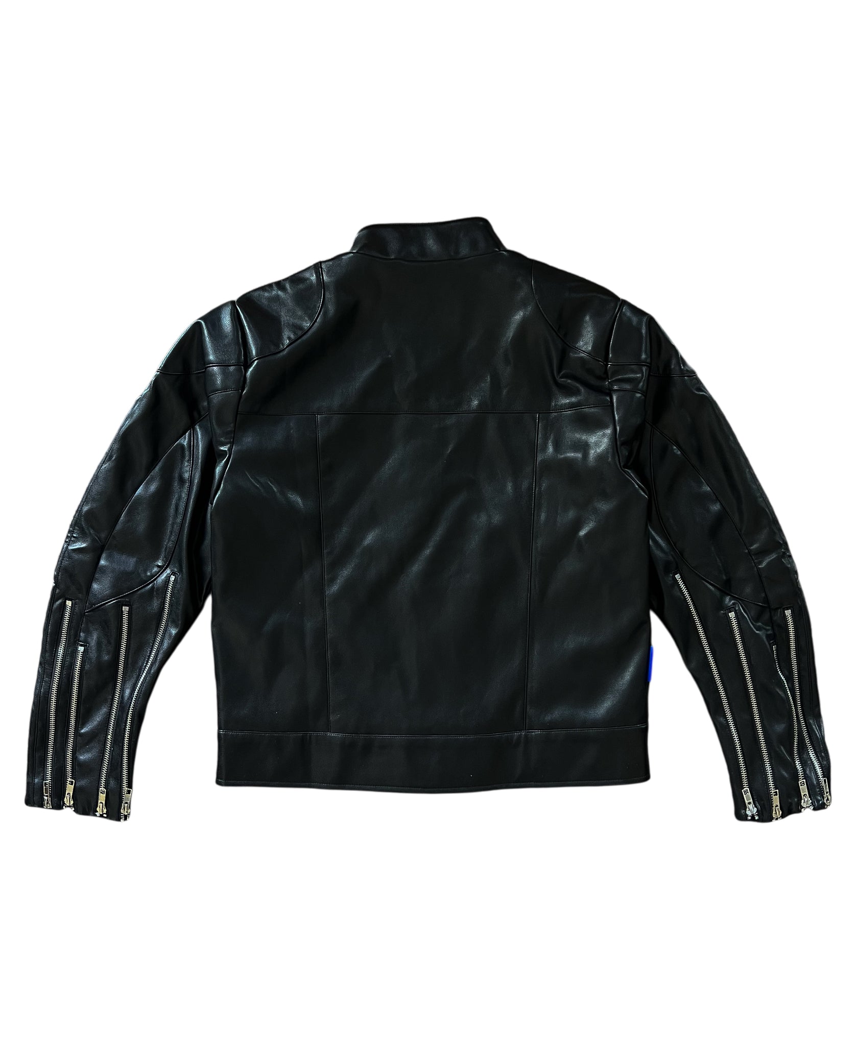 Zipper Moto Jacket - Black