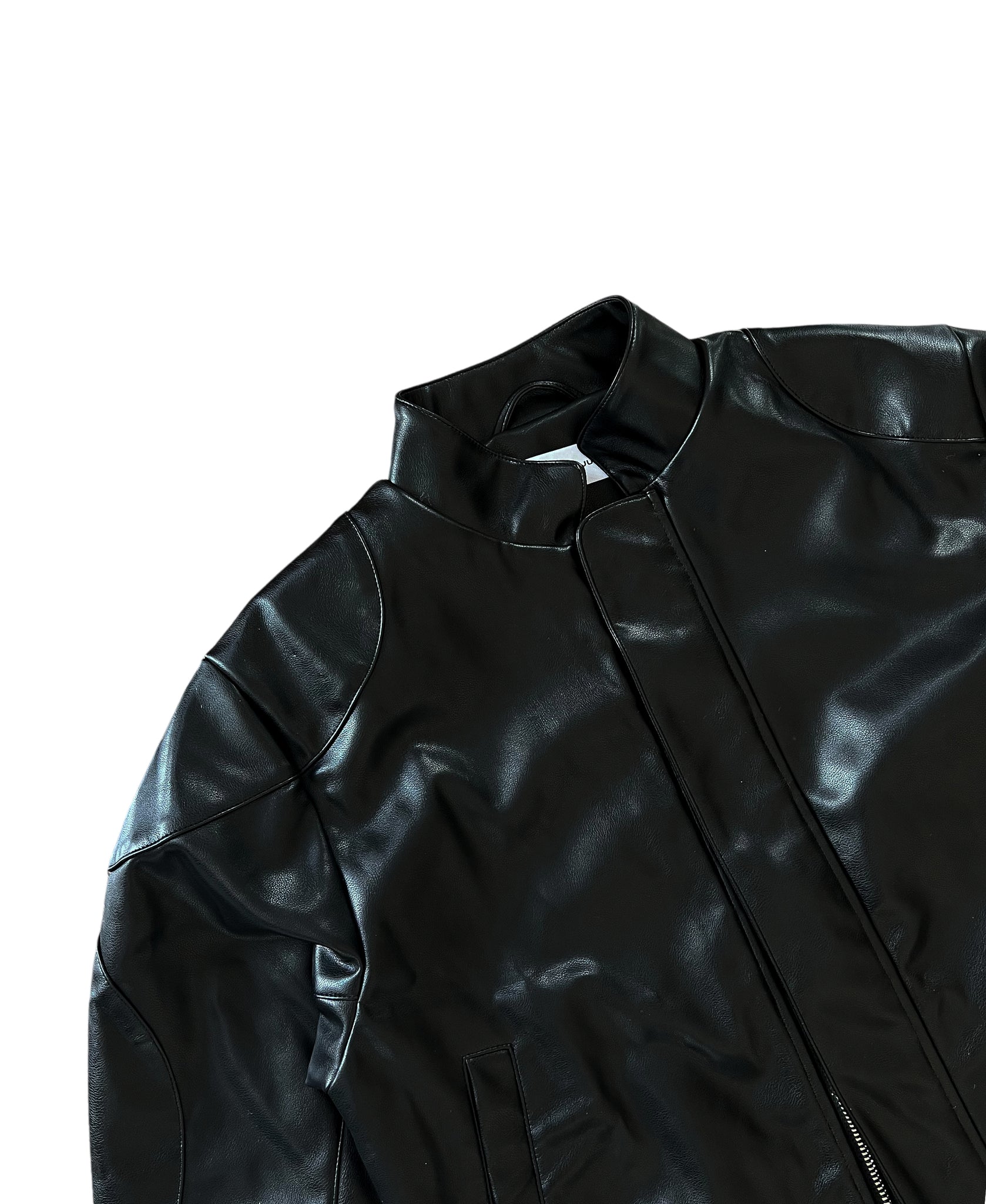 Zipper Moto Jacket - Black