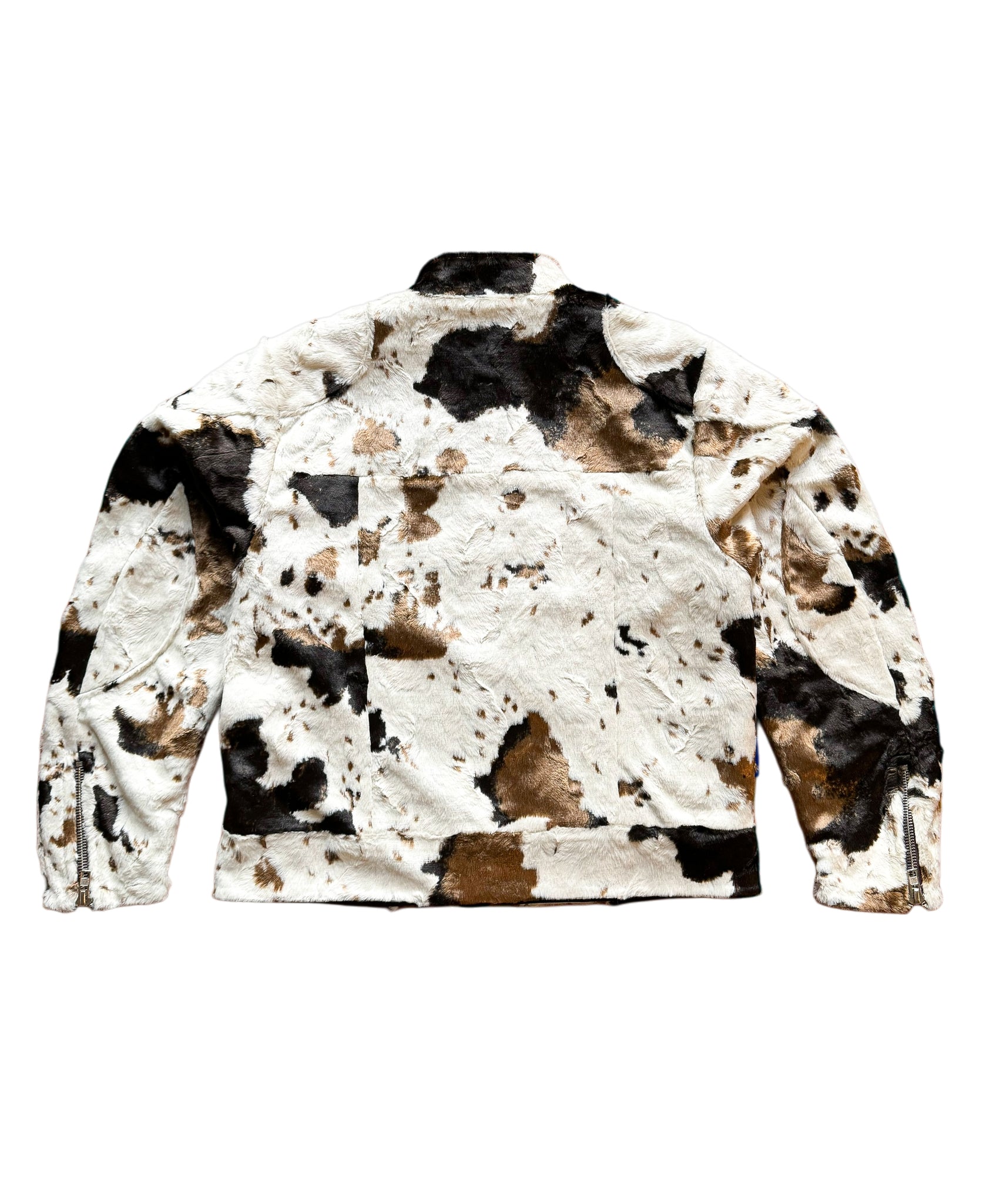 Cowhide Moto Jacket - White