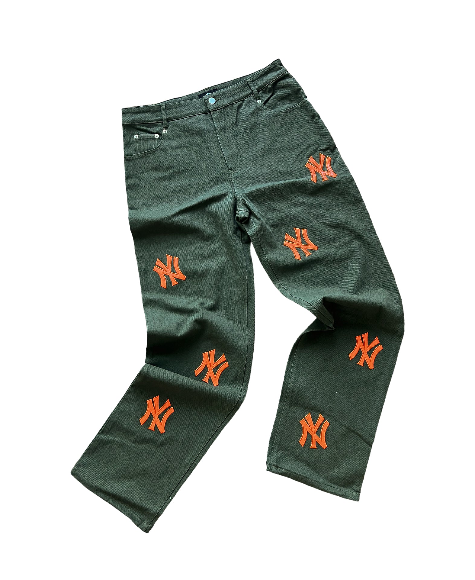 New York Patch Jeans - Green