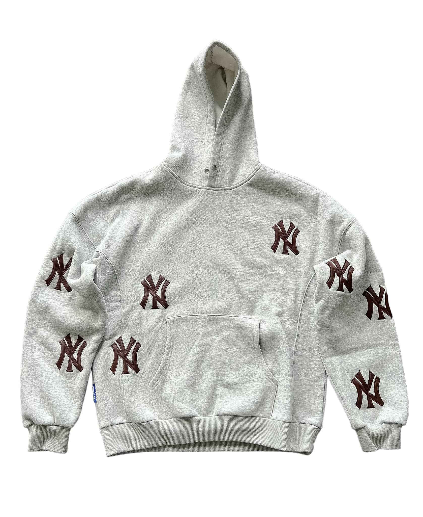 NY Patch Hoodie - Grey