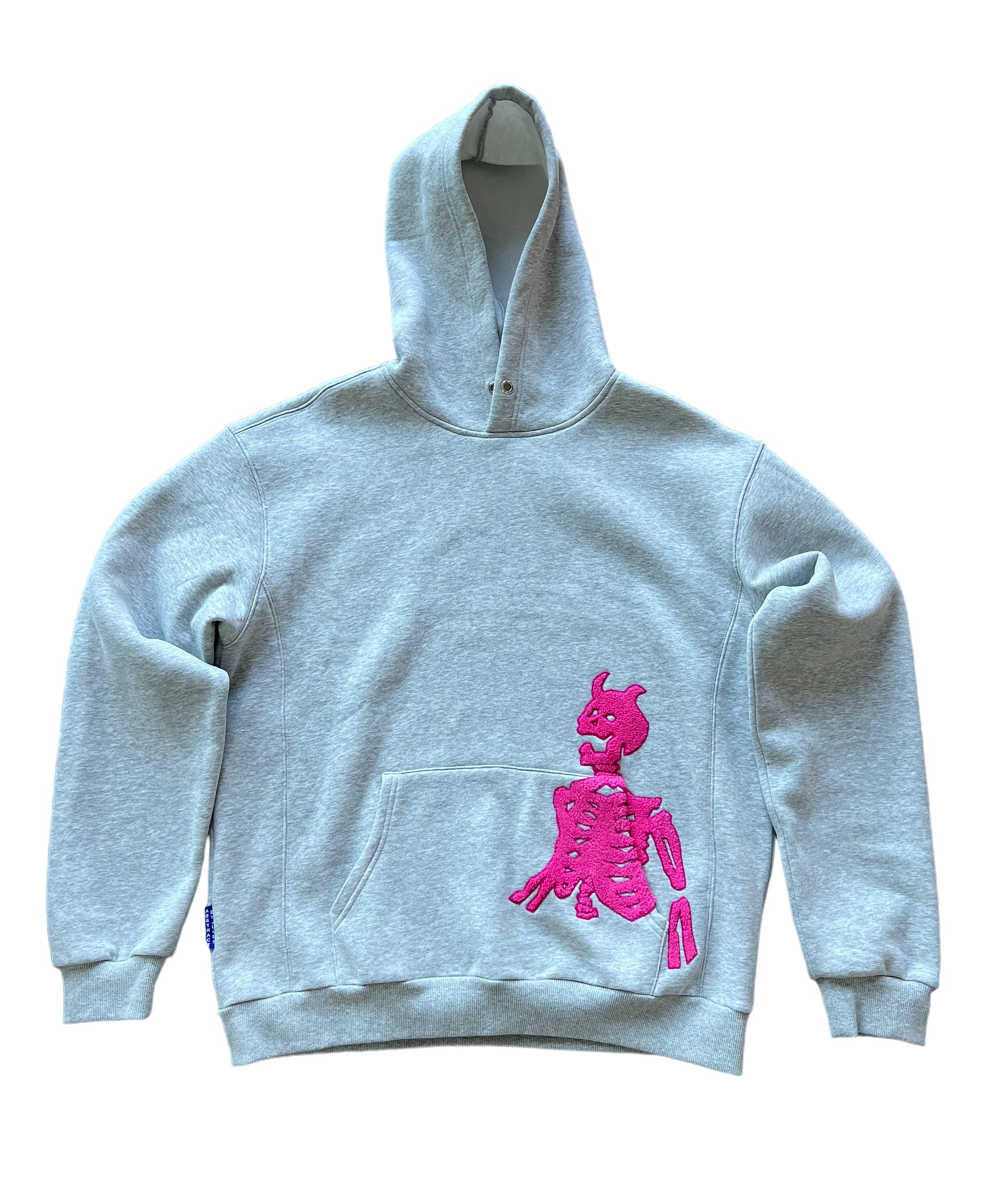 Skeleton Patch Hoodie - Grey – ABSTRACTBYJULES