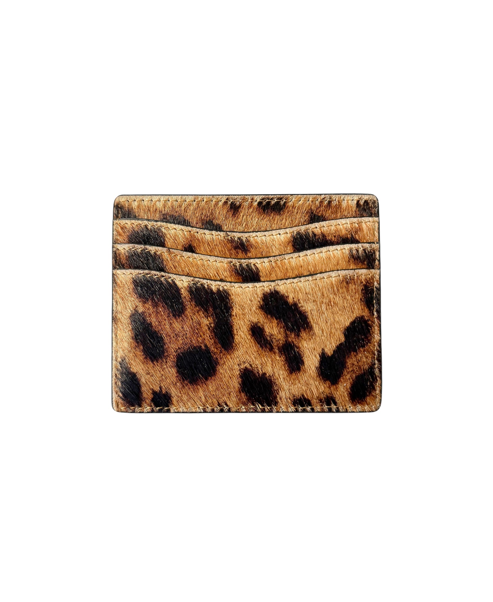 Studded Wallet - Leopard