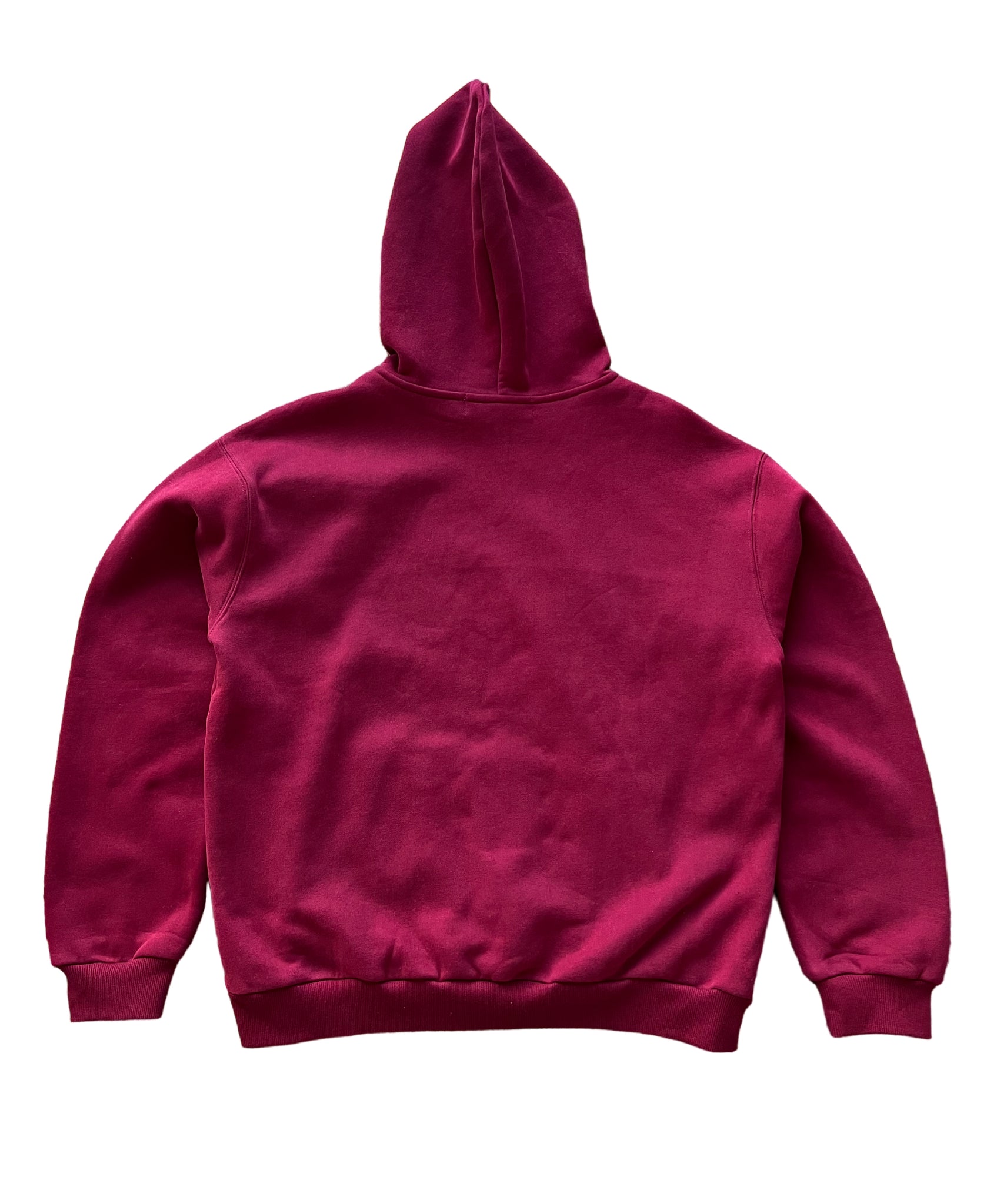 Skeleton Patch Hoodie - Cherry Red