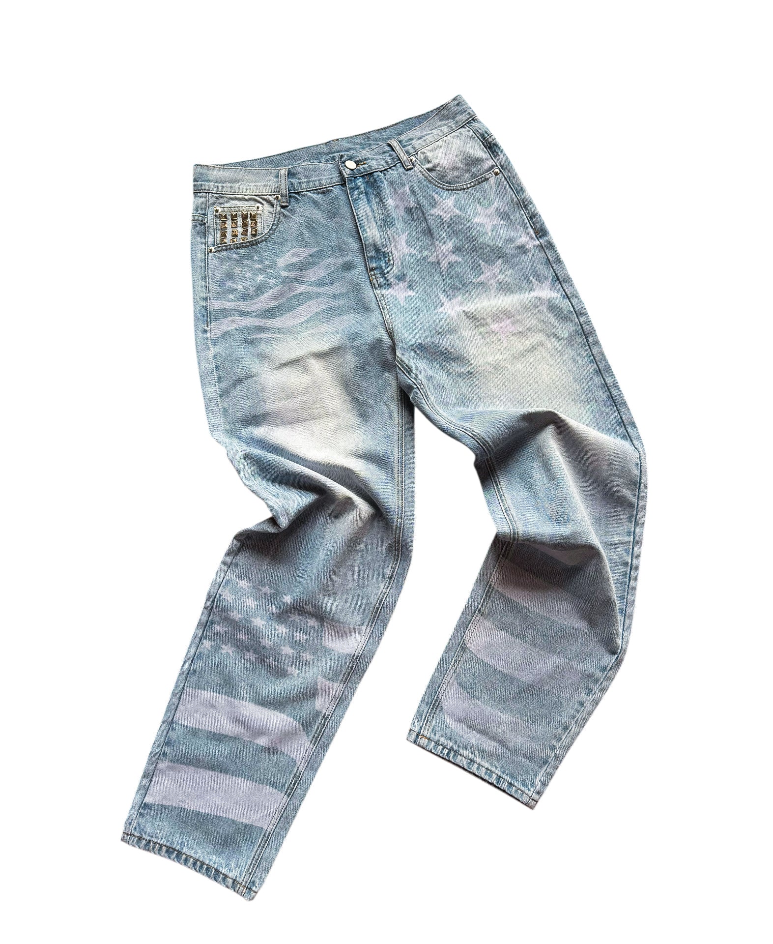 Stars & Stripes Jeans - Blue