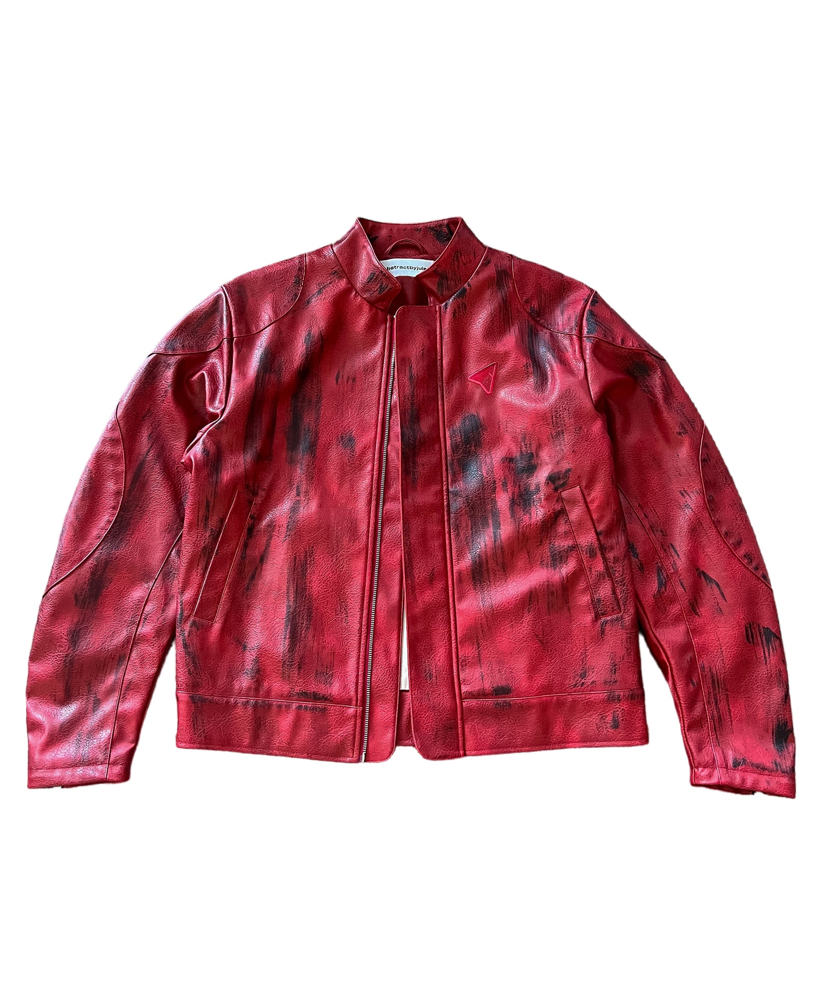 Burnout Moto Jacket - Red