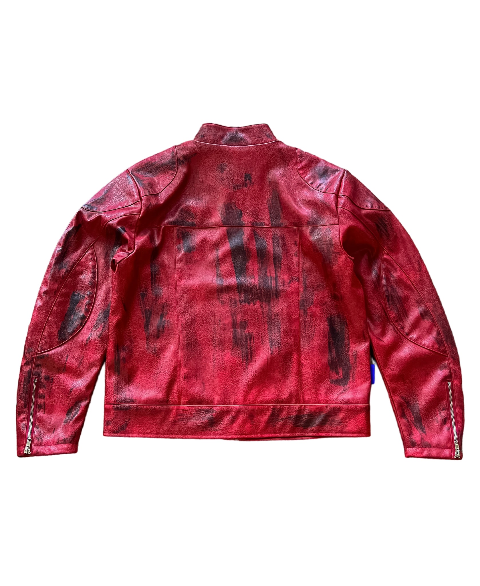 Burnout Moto Jacket - Red