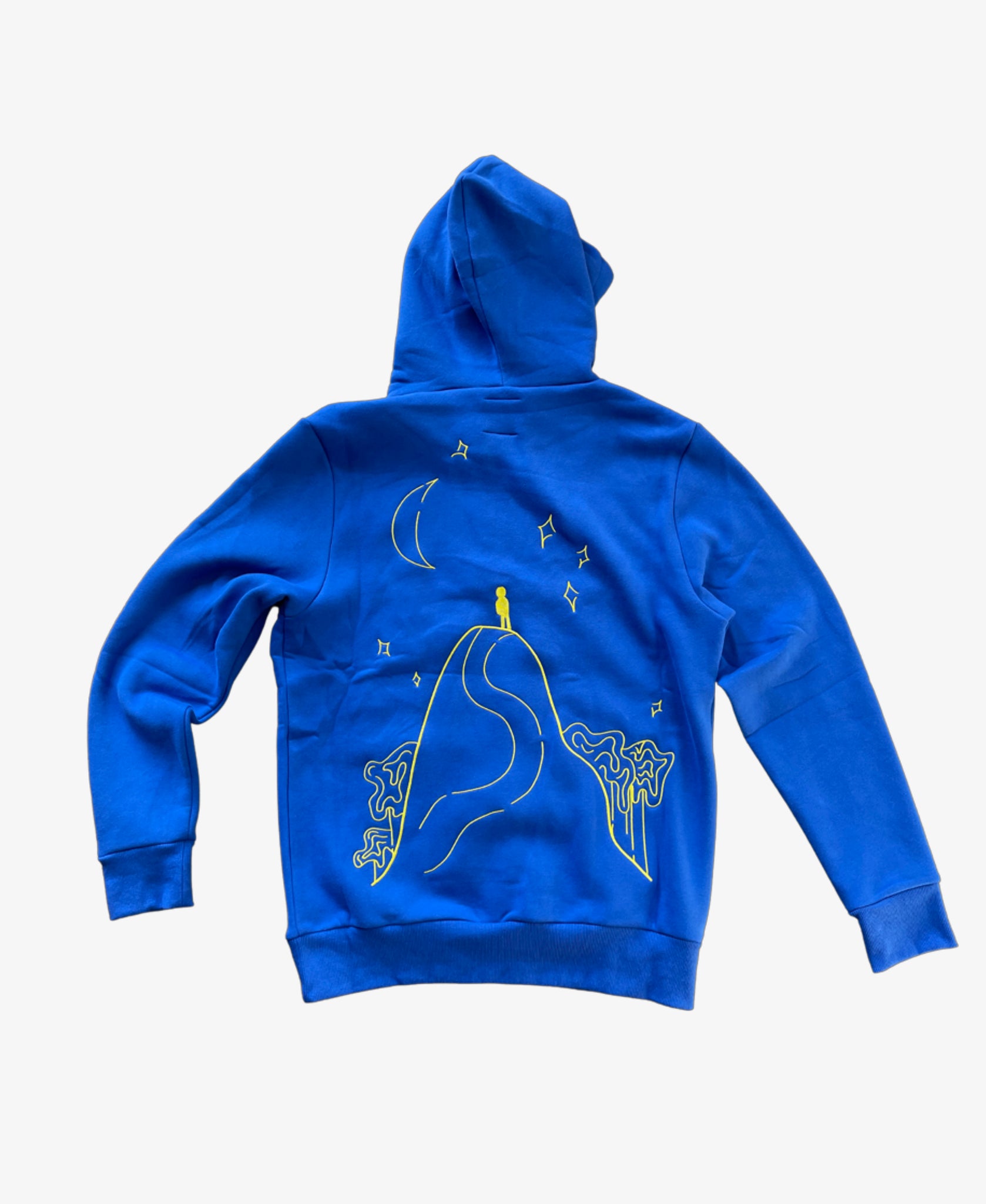 Fluid motion hoodie - Blue