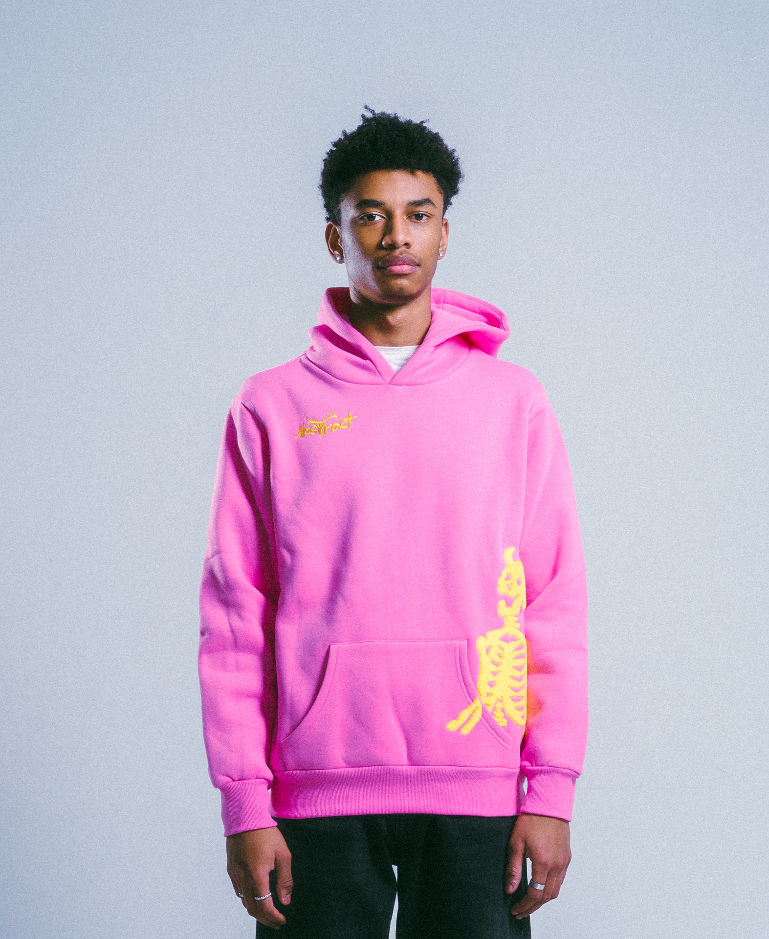 Skeleton Hoodie - Chalk Pink – ABSTRACTBYJULES