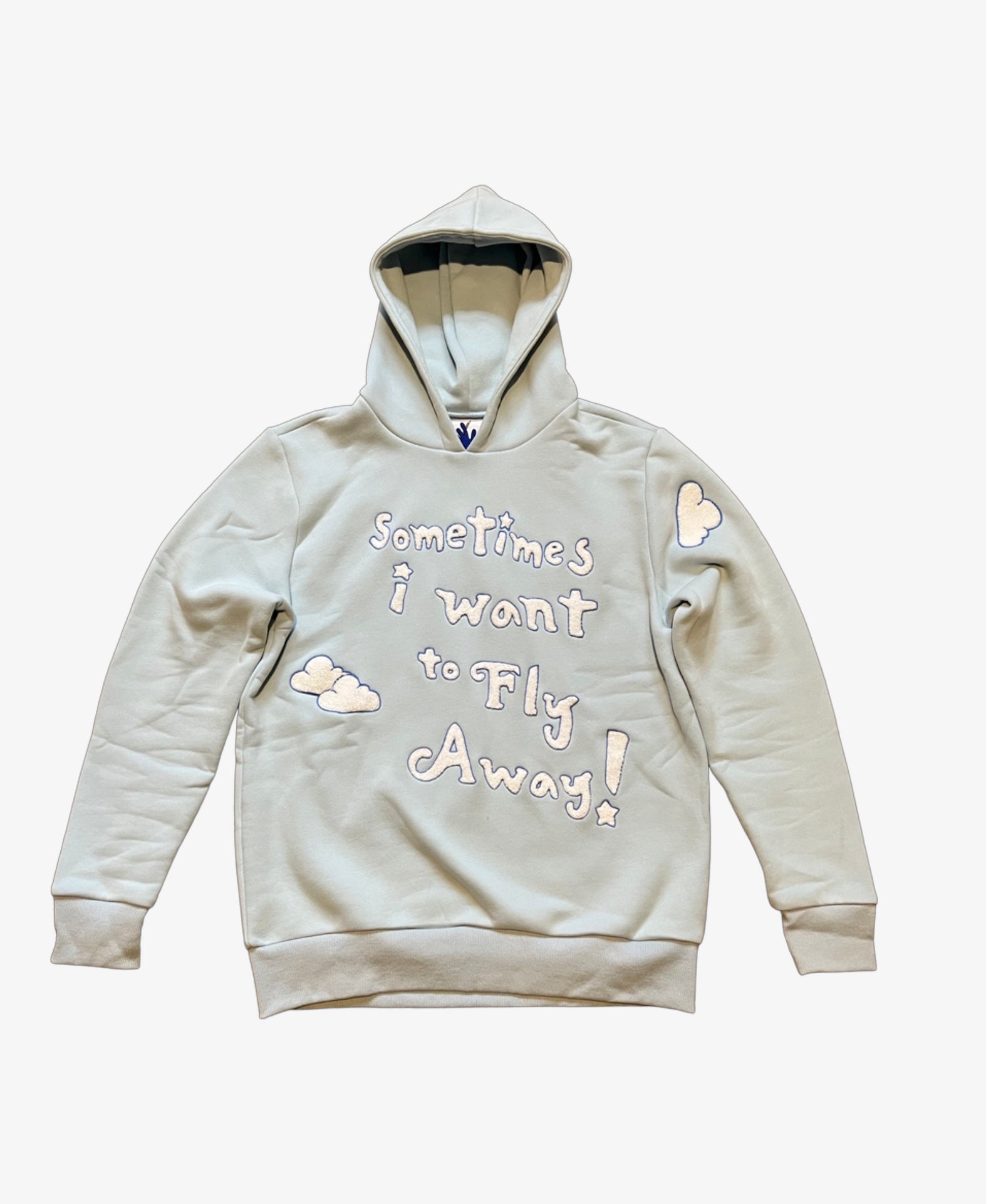 Fly Away - White Clouds Hoodie