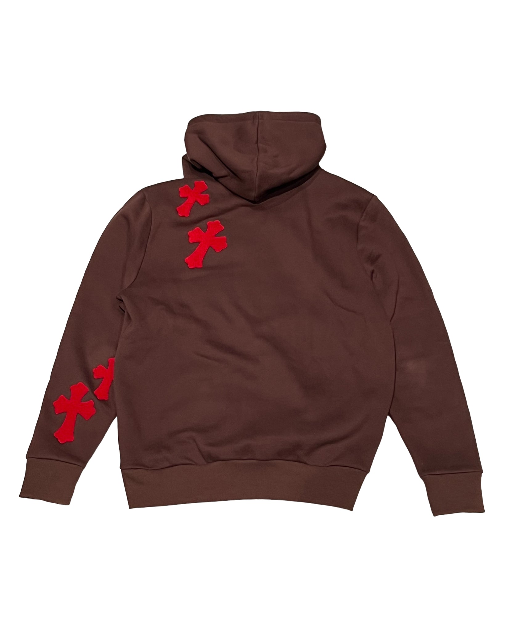 Chenille Snitching Hoodie - Mocha Brown
